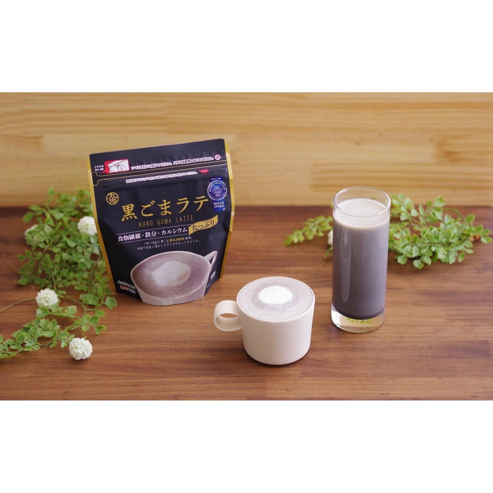 Kuki Kuro Goma Latte Japanese Black Sesame Latte Powder 150g - Image 4