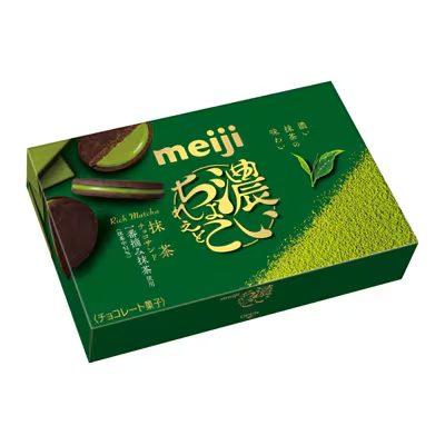Meiji Rich Matcha Chocolate Sand Matcha Sandwich Cookies (Pack of 5) - Image 6